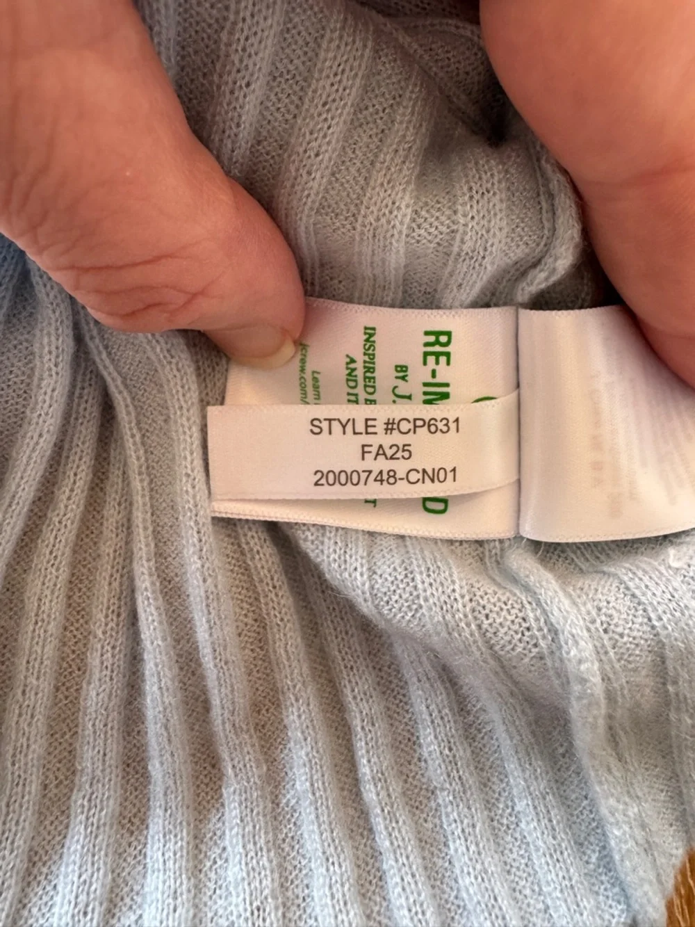 NWT J. CREW Women’s New ribbed featherweight 100% cashmere T-shirt Fresh Air S - Picture 13 of 16